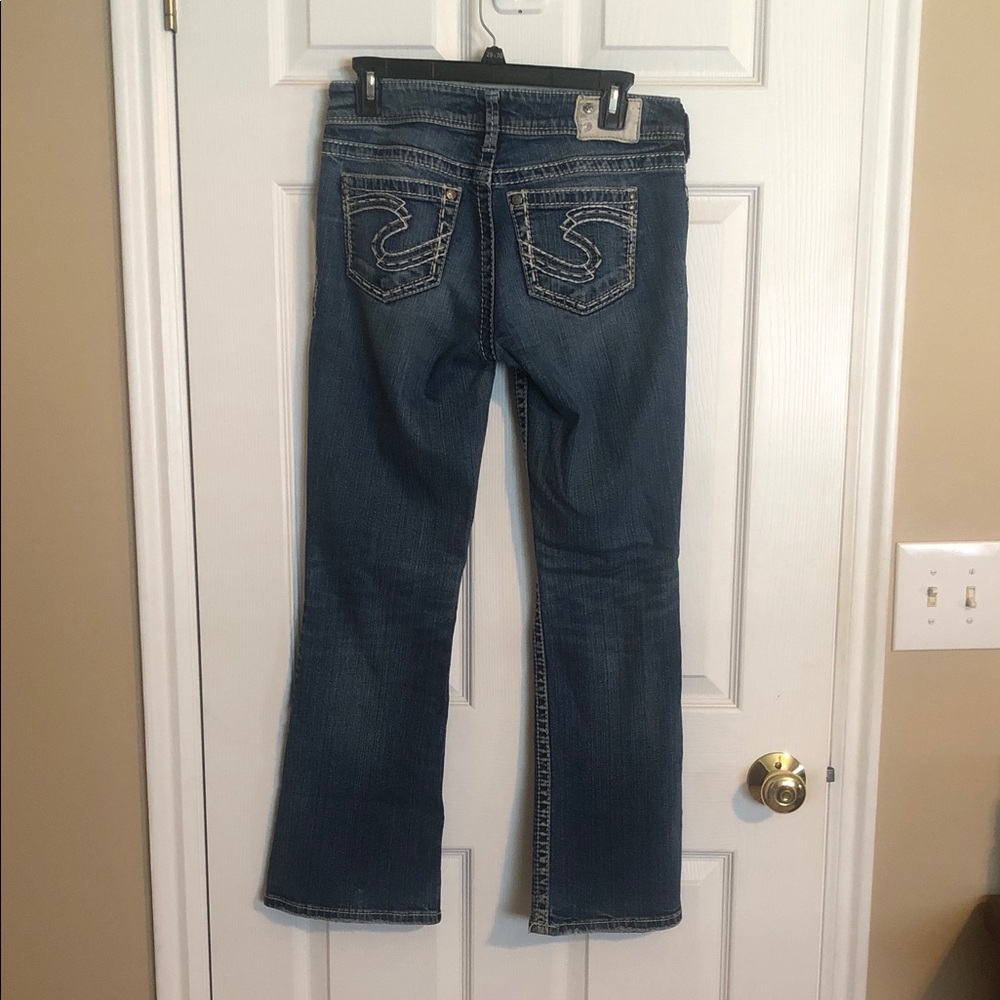 Silver Jeans Women's Dark Blue Boot Cut Jeans